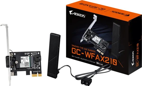 Gigabyte GC-WFAX210 PCIE Wi-Fi 6E Bluetooth Expansion Card