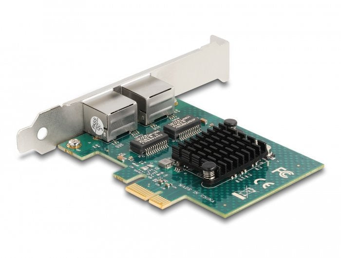 Delock 88206 Card Pci Express X1 a 2 X RJ45 Gigabit LAN