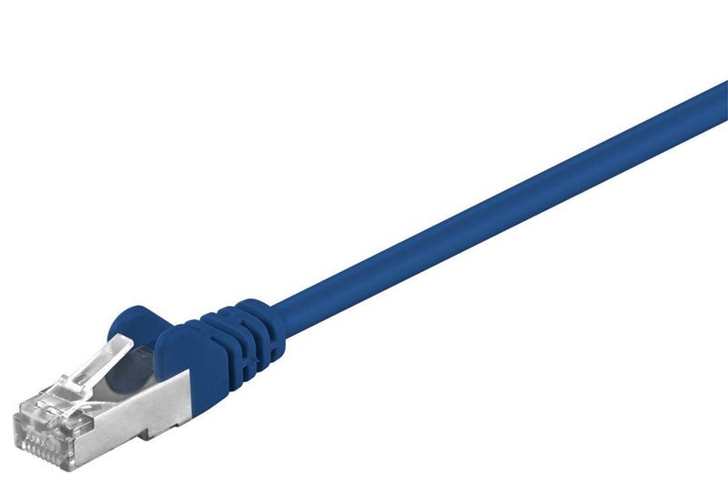 Goobay Network Cable CAT.5E 1,0M Blue Sf/UTP 2x RJ45, Pvc, Cca