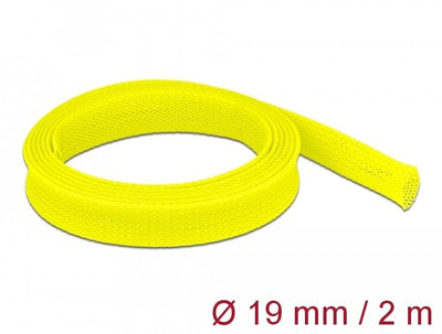 Delock Case Trenzada Expandible 2 Mx 19MM Yellow — image 1