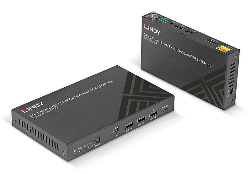 Lindy 70M CAT.6A Typec & HDMI Hdbaset 3.0 KVM Extender