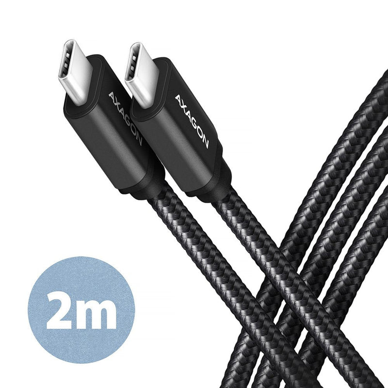 Axagon HCM3-CM20AB USB Cable -c 3.2 Gen 1 Auf USB-C 3.2 Gen 1, Black - 2M