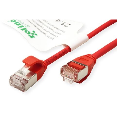 Roline Green U FTP Network Cable CAT.6A (class Ea), Lsoh, Slim, Red 5M