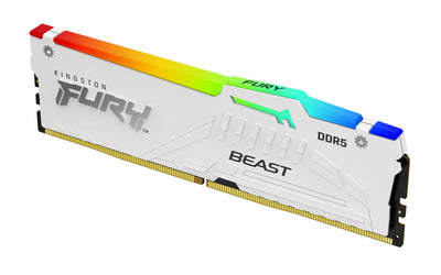 Kingston Memory Fury Beast 16GB DDR5 5600, White Rgb, Intel Xmp KF556C40BWA-16 — image 1