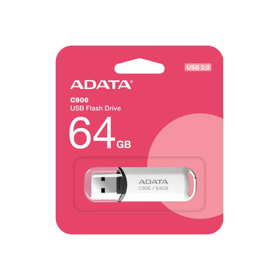 ADATA USB Flash Drive C906 64GB USB 2.0 White — image 1