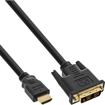 Inline 30 Pieces Paquete a Granel Hdmi-DVI Cable Contactos Chapados Oro, HDMI Male a DVI 18 + 1 Male 2M — image 1