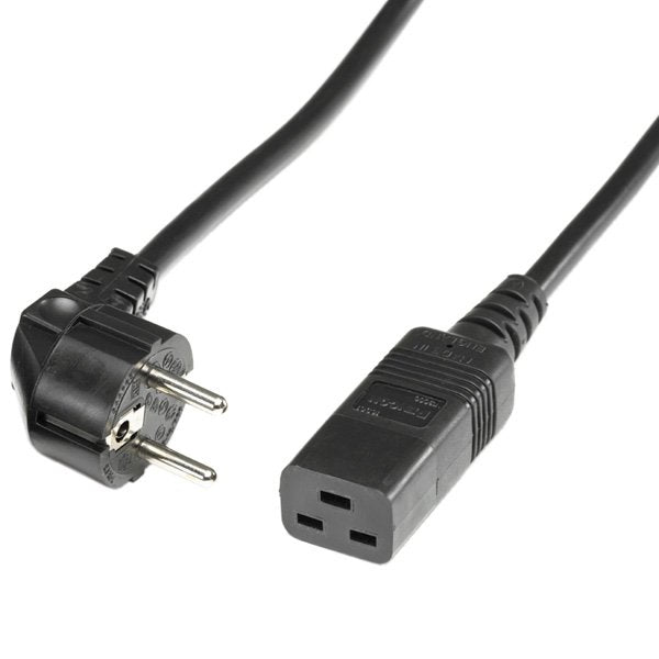 Roline Cable Power Contact Protection IEC320-C19 16A Black 3M