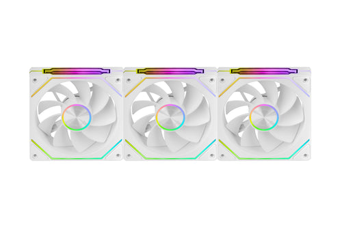 Mars Gaming Pack 3 Fans Invertidos MF-LINKFINITYKIT2R 12CM ARGB White — image 1