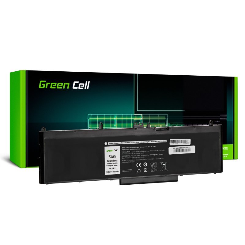 Green Cell Battery WJ5R2 04F5YV For Dell Latitude E5570 Precision 3510