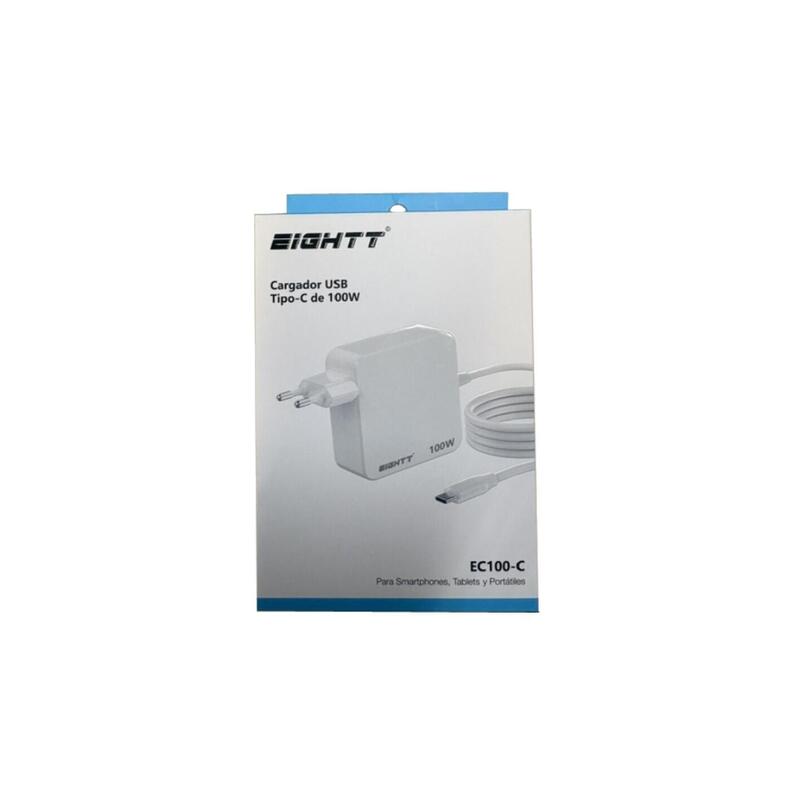 Eightt Charger USB-C White 100W 5-20V 5A