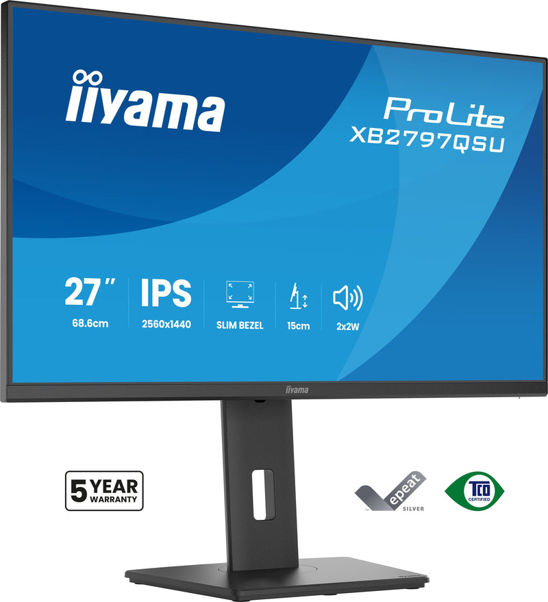 Iiyama 68.6CM 27 XB2797QSU-B1 16:9 2x HDMI + DP + 2x USB-C