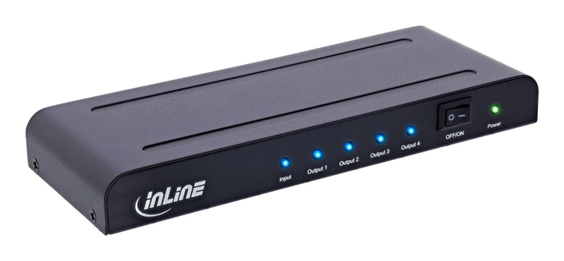 Inline® HDMI Splitter/Distributor, 4-PORT, 4K2K@60HZ Compatible