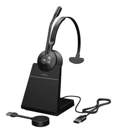 Jabra Headphones Engage 55 Se Mono Ms + Lademation + Link 400A USB-A — image 1