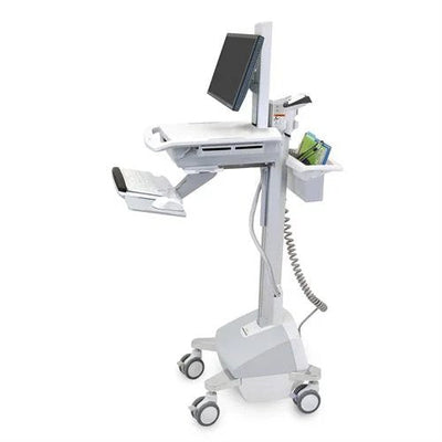 Ergotron Styleview Emr Cart With LCD Pivot, Life Powered, Eu Carro Multimedia Aluminium Grey White Panel Flat — image 1