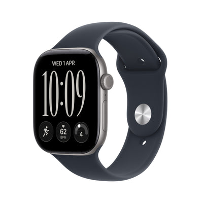 Apple Watch Series 12 (2026) GPS + Cel 46MM Box Of Aluminium Grey Espacial Strap Deportiva Blue Marino Size M  — image 1