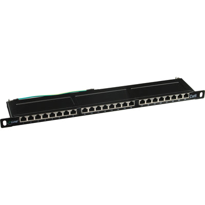 Inline Patch Panel CAT.6 24 Ports 19 0.5U Black RAL9005 — image 1