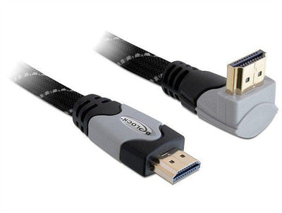 Delock HDMI Cable a Male HDMI a Male Angular 4K 1M — image 1
