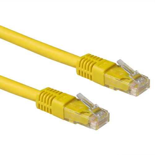 Yellow 7 Meter Lszh U UTP CAT.6A Patch Cable With RJ45 Connectors