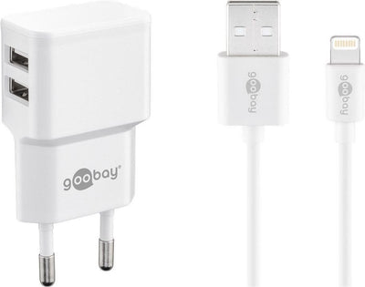 Goobay Charger Wall Dual With Cable Lightning, 44979 — image 1