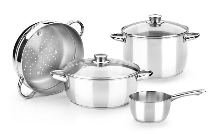 Monix Pack Batería Cocina OPTIMA2 MA50001 Saucepan Ø16CM Ollas Ø20 24CM Cacerolas Ø20 24CM Acero Inoxidable A