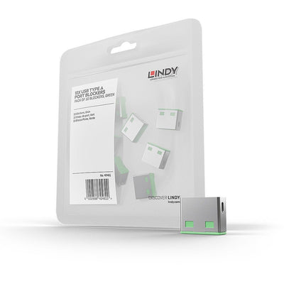 Lindy 40461 Bloqueador Port USB Type a Green 10 Pieces — image 1