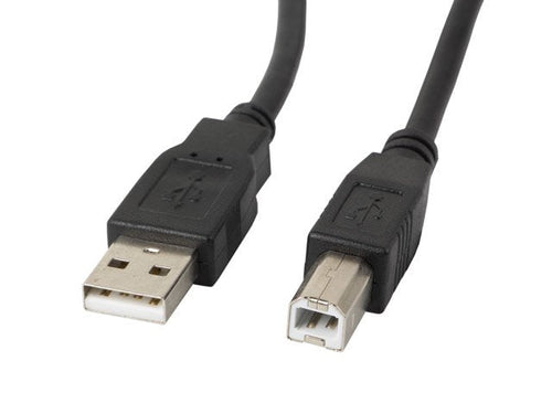 Lanberg USB Cable 2.0 Type a/B Printer With Ferrita 5M Black CA-USBA-11CC-0050-BK — image 1
