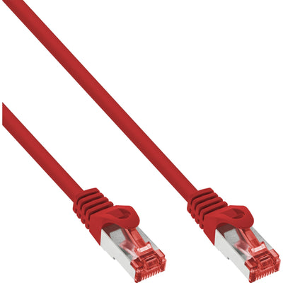 Inline Network Cable S/FTP Pimf CAT.6 250MHZ Pvc Cca Red 0.25M — image 1