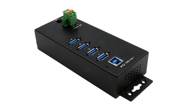 Exsys EX-1186HMVS-2 Hub Interfaz USB 3.2 Gen 1 (3.1 Gen 1) Type-b 5000 Mbit/S Black