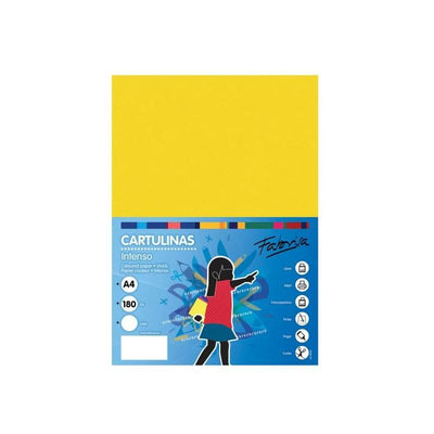Fabrisa Pack 50 Cartulina 180GR A4 Yellow Limon — image 1