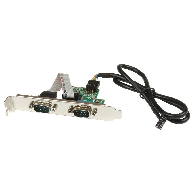 StarTech.com Adapter Bracket Motherboard Internal USB a 2 Ports Serie - DB9 RS232