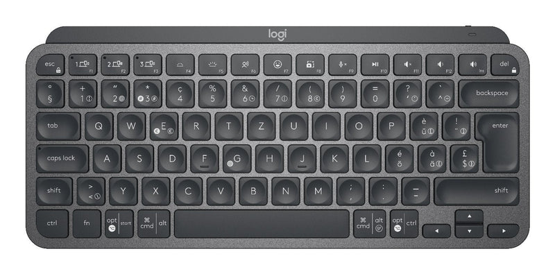 Logitech Teclado Suizo Mx Keys Mini RF Inalámbrico + Bluetooth Qwertz Graphite