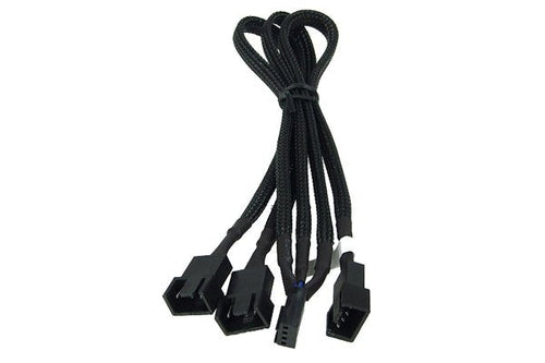 Phobya Cable 3A 1 PWM 30CM Black 4PIN PWM a 3X4PIN PWM/Termorretractil 81098 — image 1