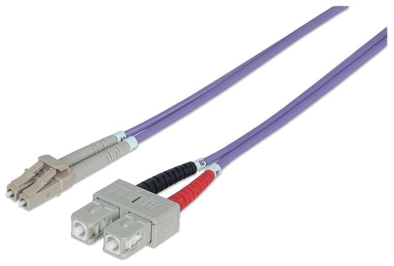 Intellinet 751049 Cable Fibre Optic 1M OM4 Lc Sc Violet