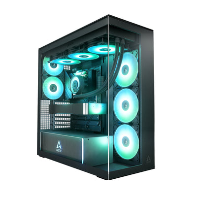 Arctic PC Case Xtender Black Tempered Glass X 2 (klar)) ACPCC00023A — image 1