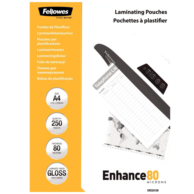 Fellowes 5312903 Plastificador 250 Pieces