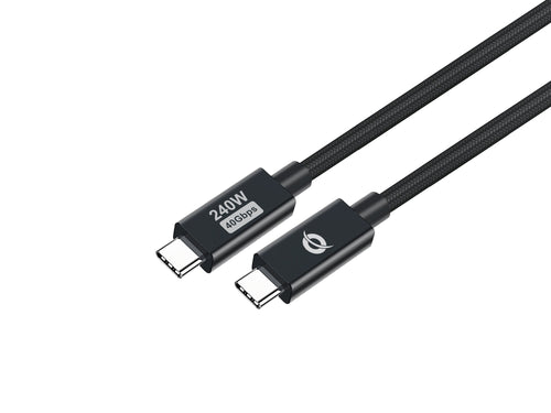 Conceptronic USB Cable -c Male a USB-C Male 2M USB4.0 Gen 3 240W 48V 5A 40Gbps E-mark — image 1