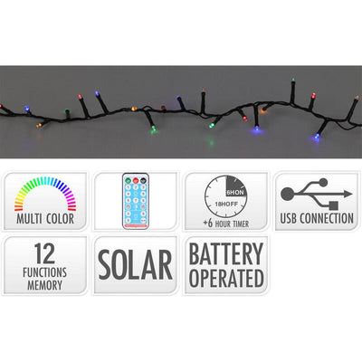 Garland Led, 13 Funciones Parpadeante Multicolour Solar — image 1
