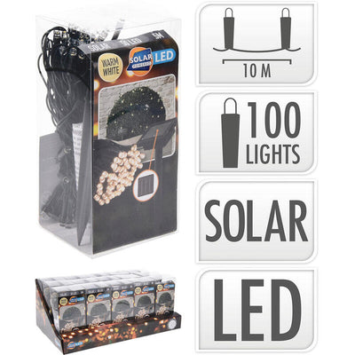 Garland Led, White Calido, IP44, 50 Leds Solar, 5M. Basics — image 1