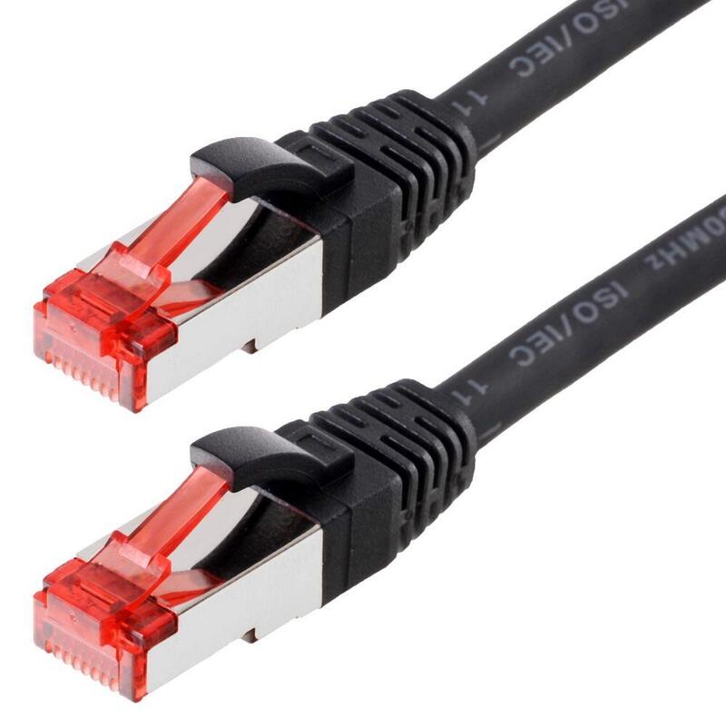 Helos Network Cable S/FTP CAT.6 Black 7,5M
