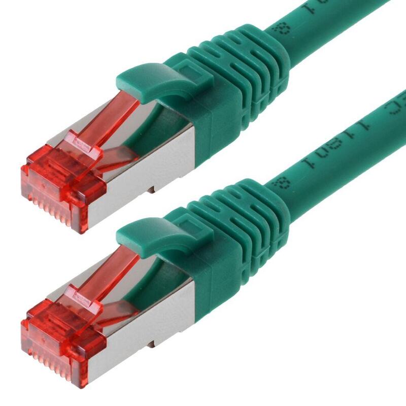 Helos Network Cable S/FTP CAT.6 Green 15,0M