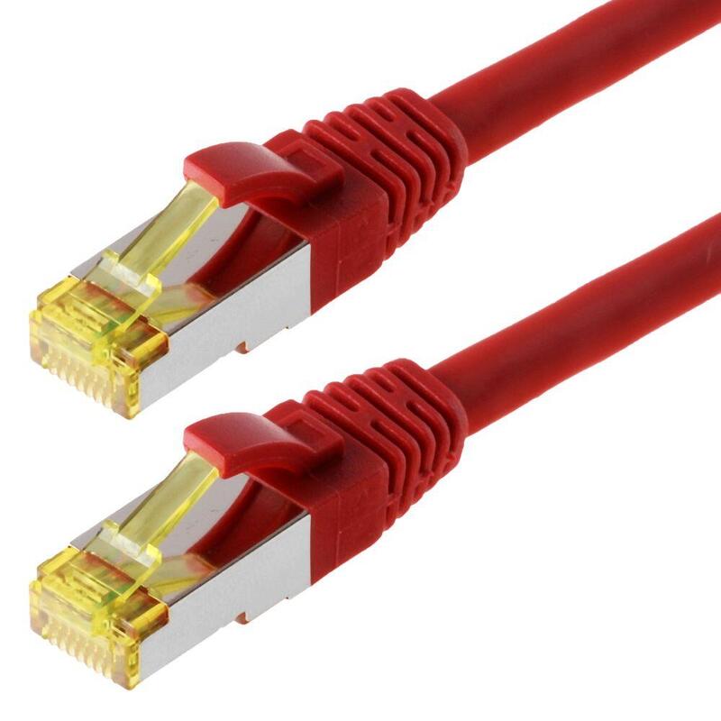 Helos Network Cable S/FTP CAT.6A Red 10,0M