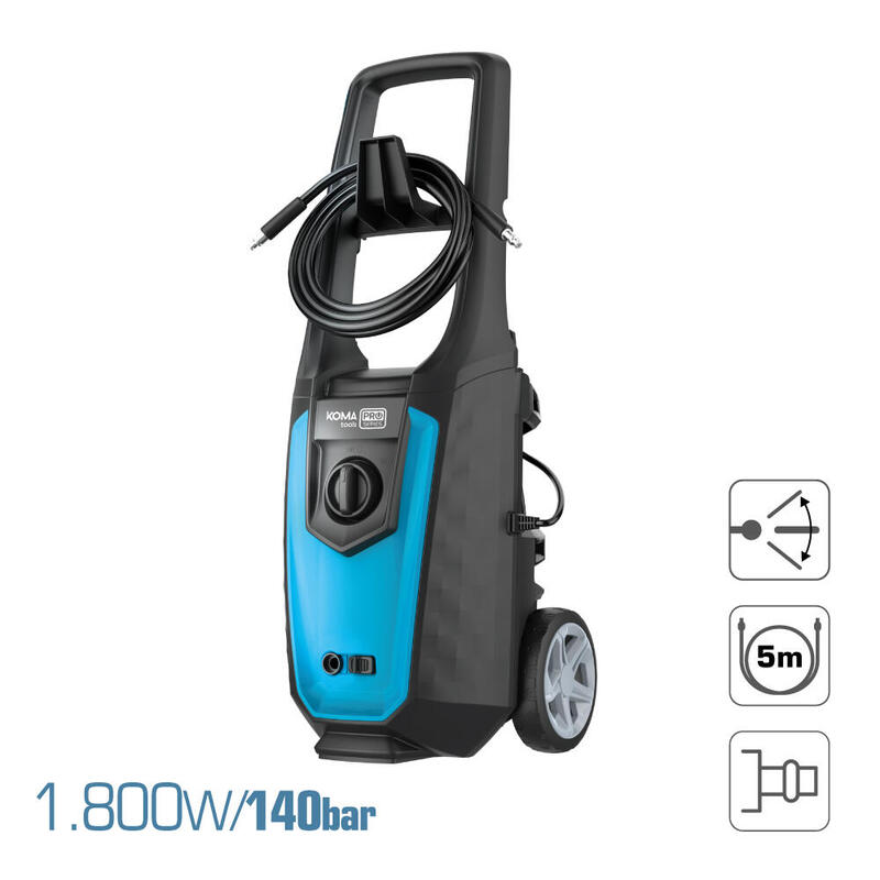 Koma Tools Hidrolimpiadora 1.800W 140 Bar