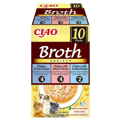 Inaba Cat Ciao Broth Chicken, Fish, Scallop 10X40G — image 1