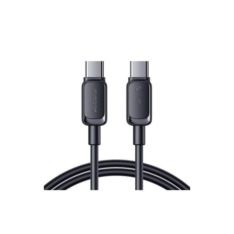 Joyroom Type-c - Type-c Cable Multicolour Series Cable A14, 60W, 480MB/S, 1.2M, Black (S-CC100A141B)