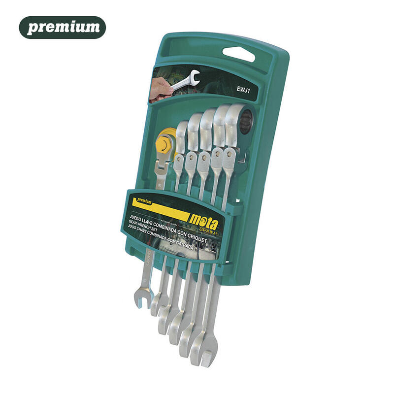 Set 6 Keys Combinadas Articuladas With Carraca EWJ1 Mota