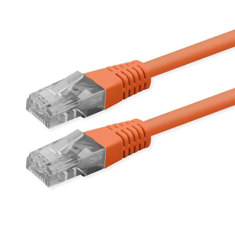 Roline Kab Network Cable CAT.6 Class Y UTP PoE Naranja 1M