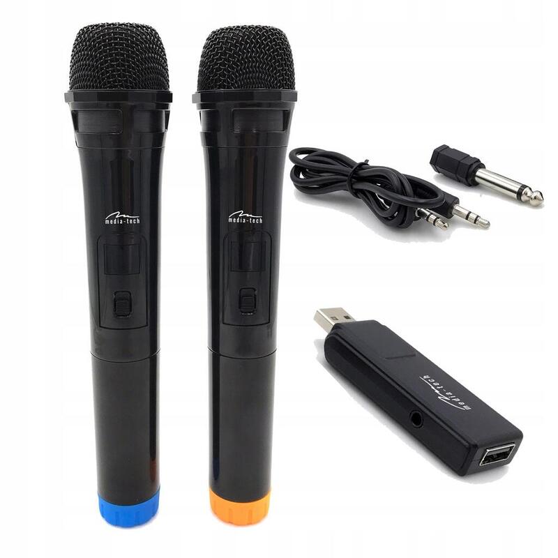 Kit Microphone Wireless Media-tech Karaoke Accent Pro MT395