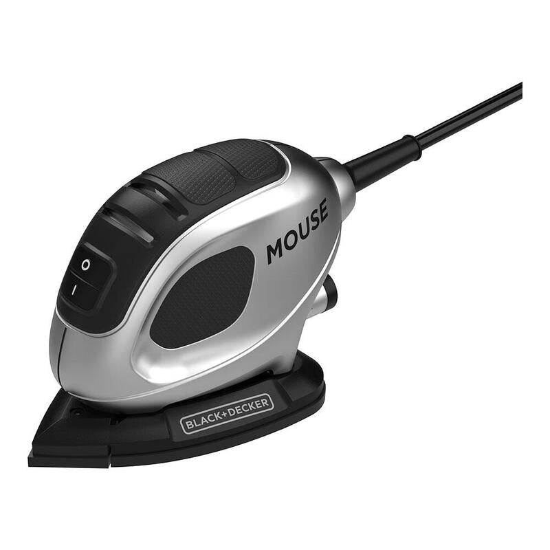Black + Decker Lijadora Detalle Mouse® 55W. Silver Edition. BEW230SBC-QS