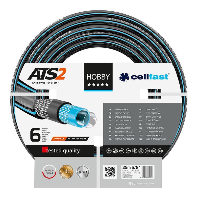 Cellfast Hose Irrigation 6 Capas Hobby ATS2 15MM X 25M