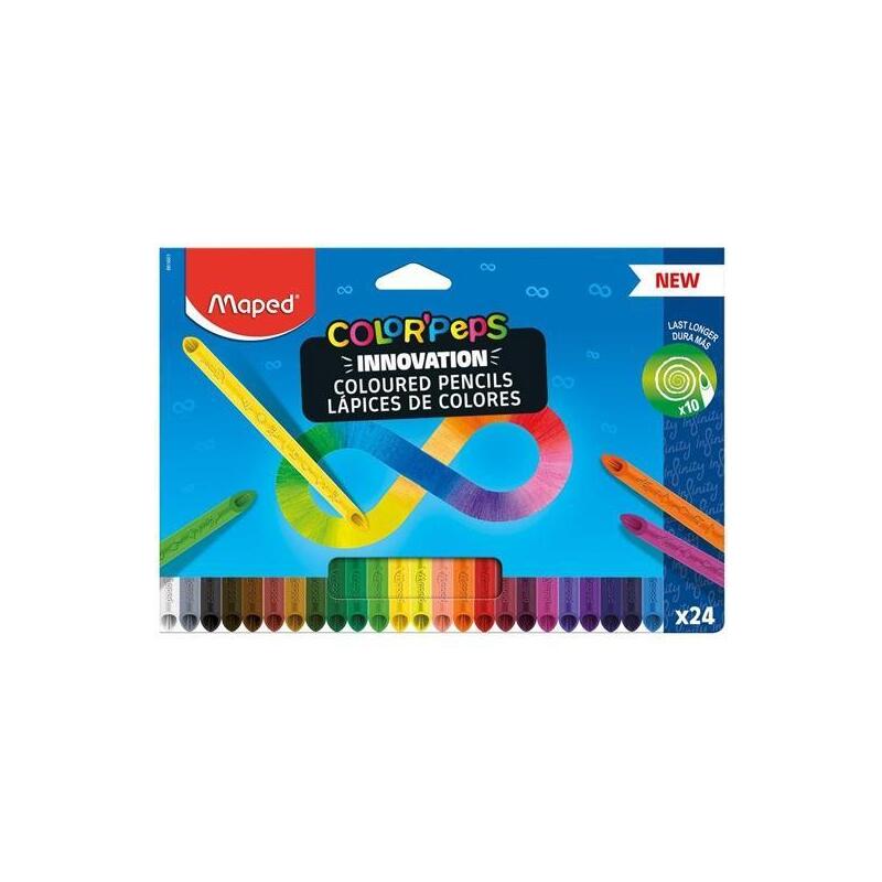 Maped Pencils Colours Color'peps Infinity Case 24 Surtidos